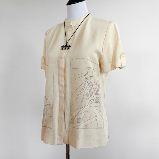 chii button up blouse (m)
