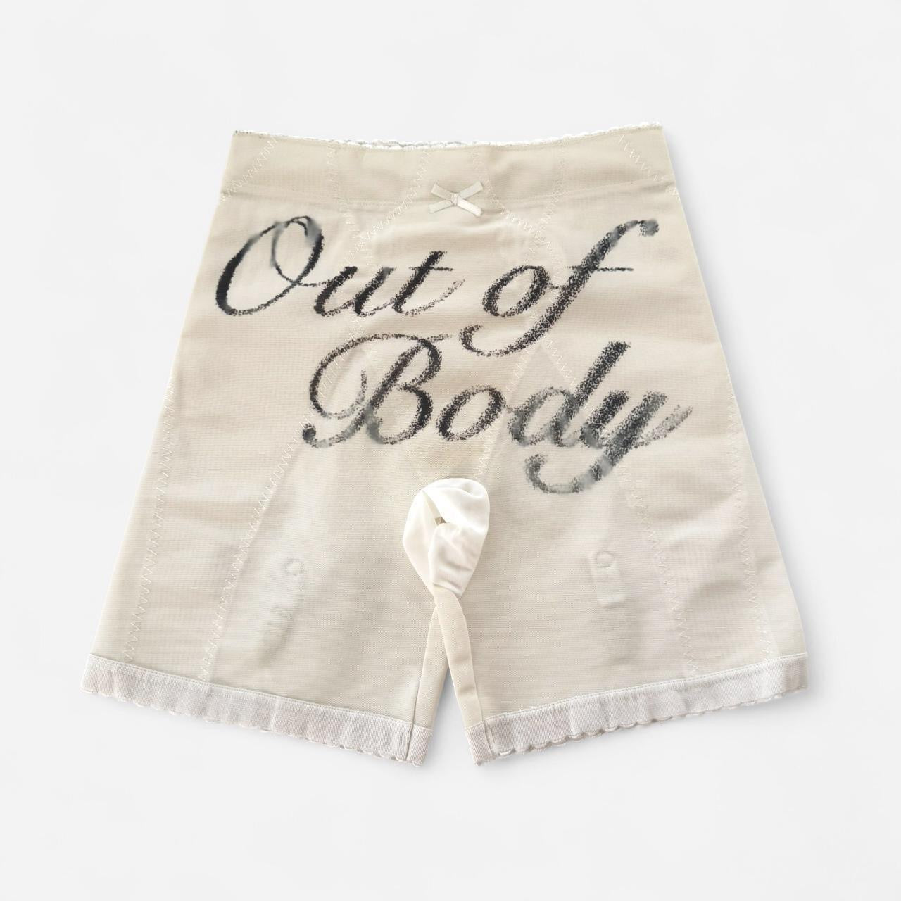 out of body vintage structured garter shorts (xl)