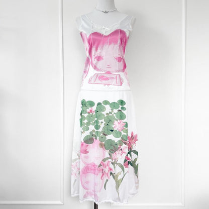 nervous girl two piece set (xs/s)