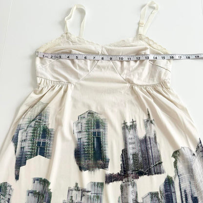 apocalyptic city slip dress (s/m)