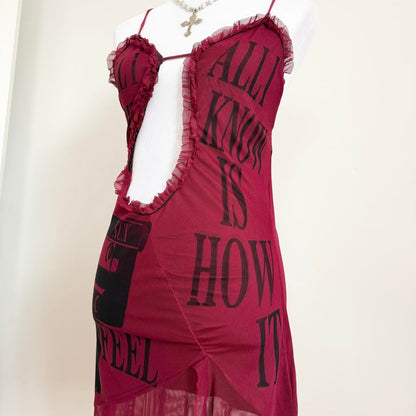 camera cutout mini dress (xs/s)
