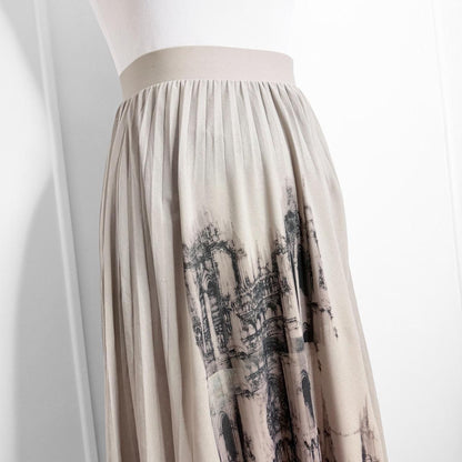 vkei cathedral vintage maxi skirt (s)