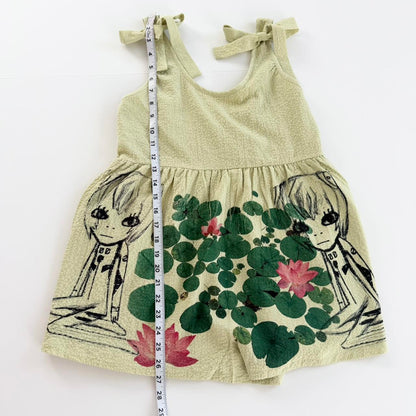 anime sketch lily pad romper (m)