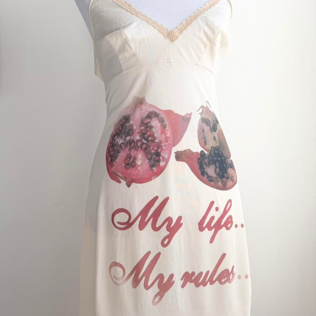 my life my rules slip dress (large)