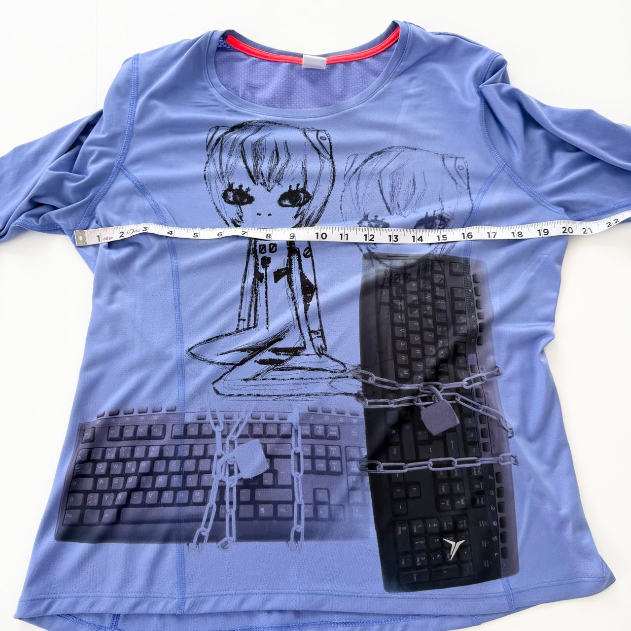 cyber anime athletic long sleeve top (large)