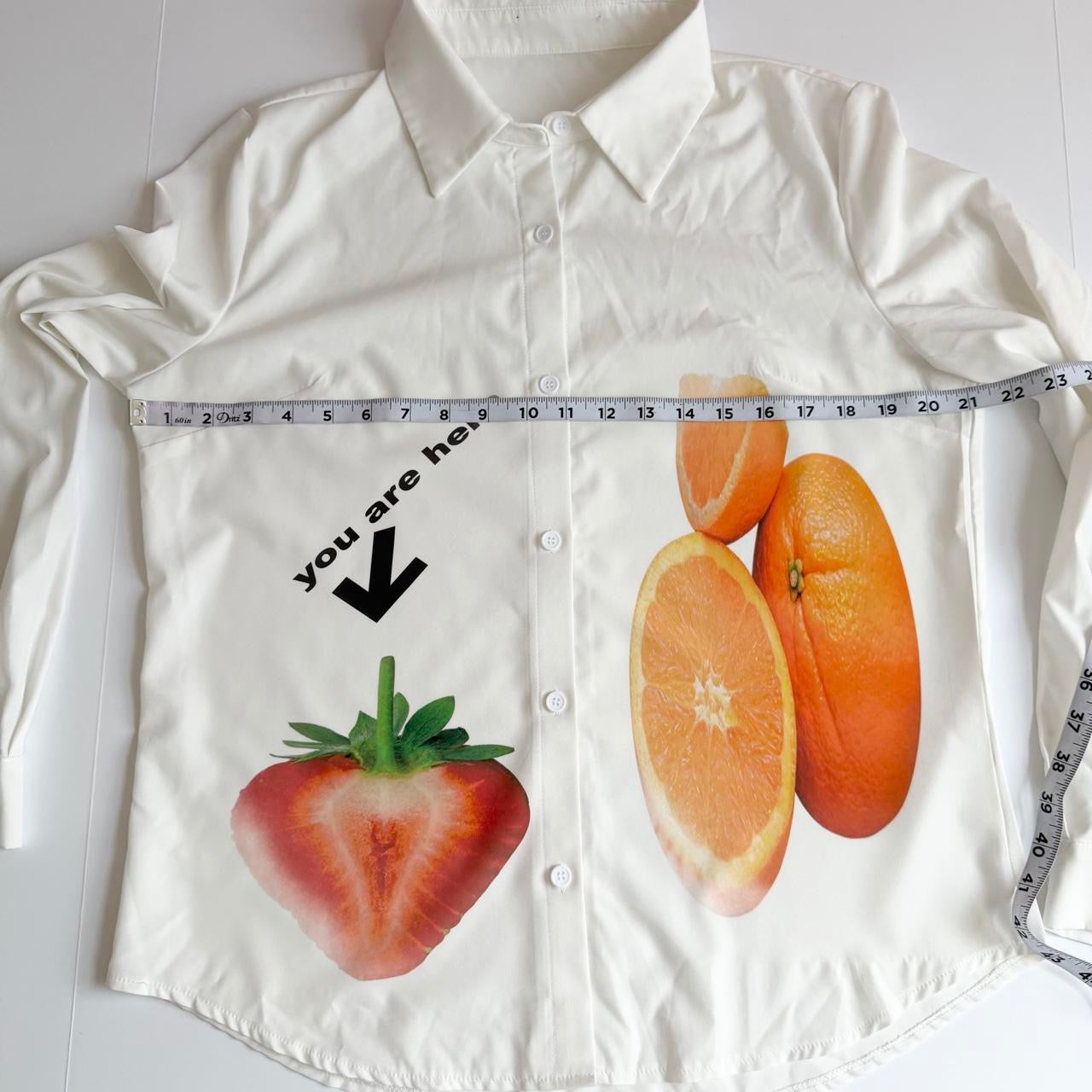 fruit polkadot shirt (large)