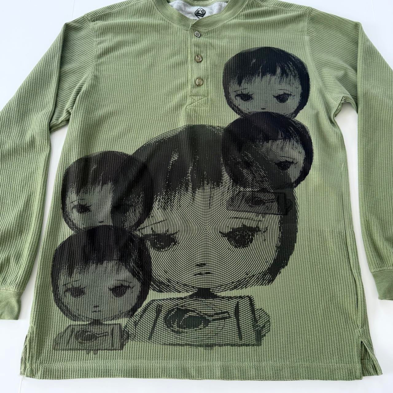 nervous girl men’s thermal shirt (m)