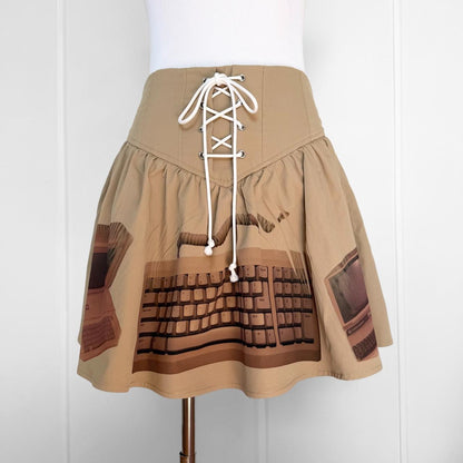 my computer corset mini skirt (m)