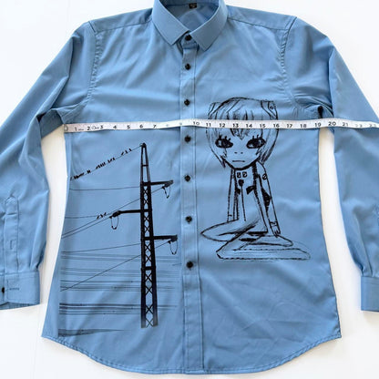cyber core button up shirt (m/l)