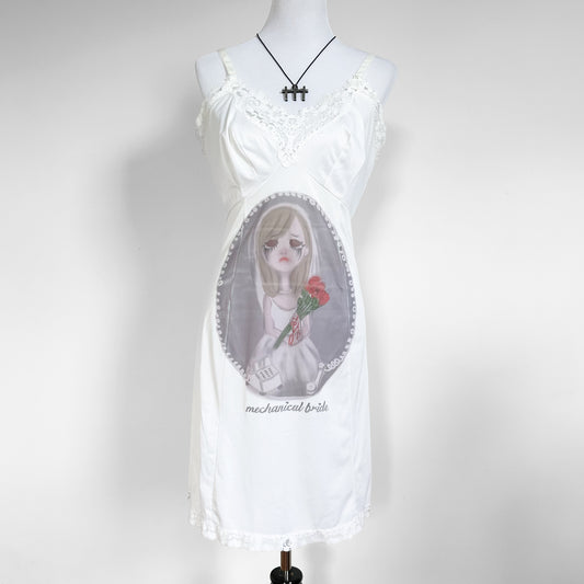 mechanical bride slip dress (large)