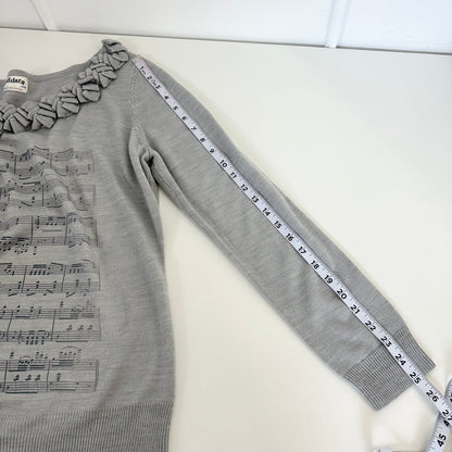 sheet music sweater (xl)