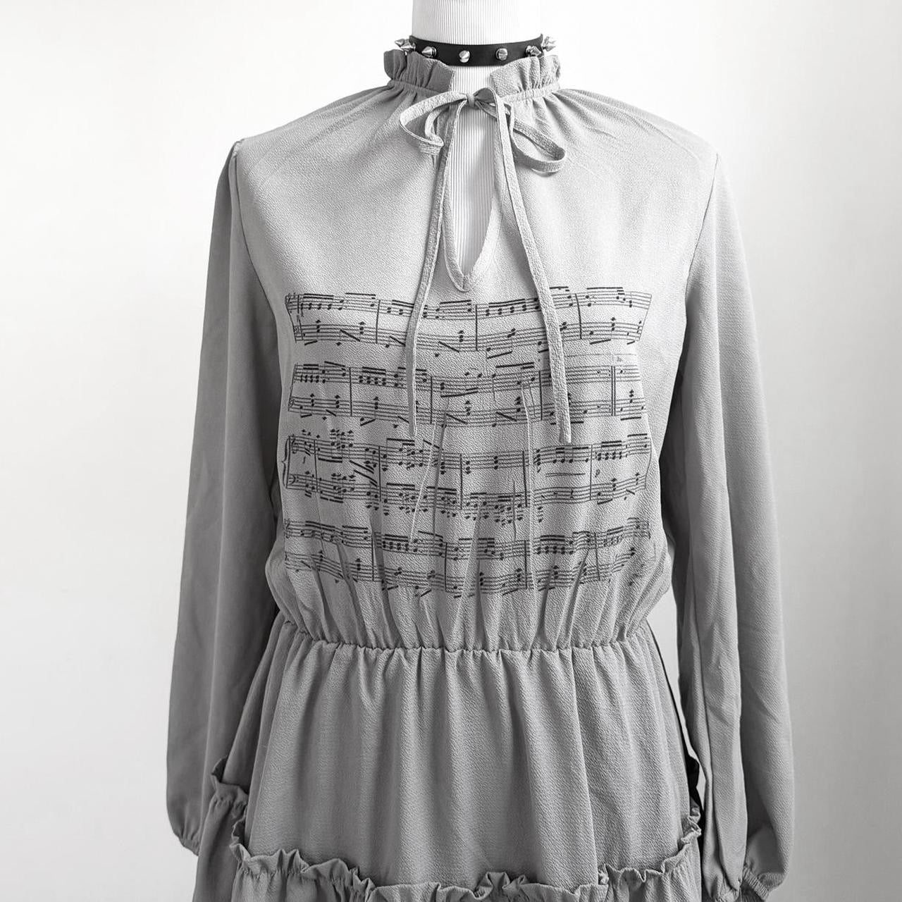 sheet music tiered dress (m)