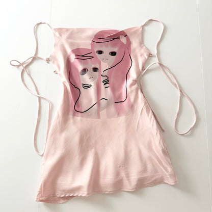 android twins backless mini dress (xs/s)