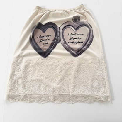 contagious vintage slip skirt (s)