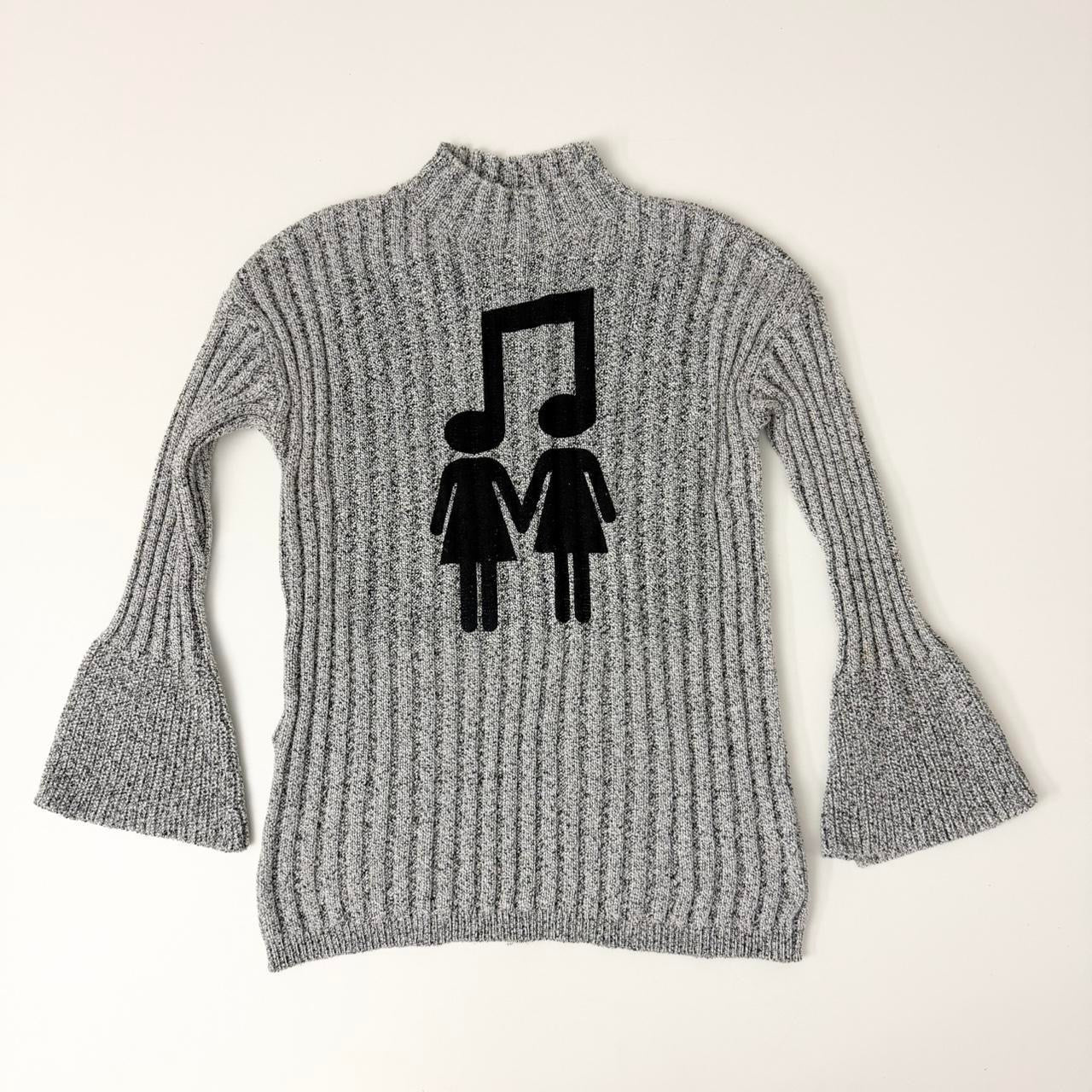 music love sweater dress (m)