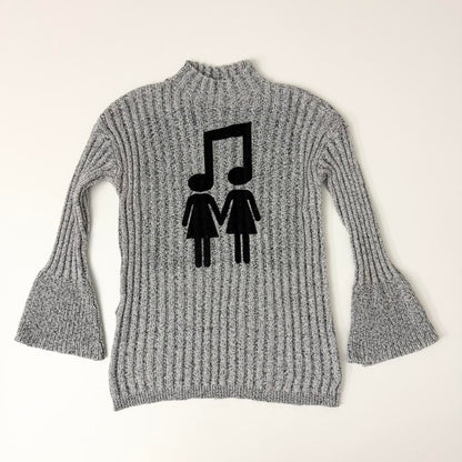 music love sweater dress (m)