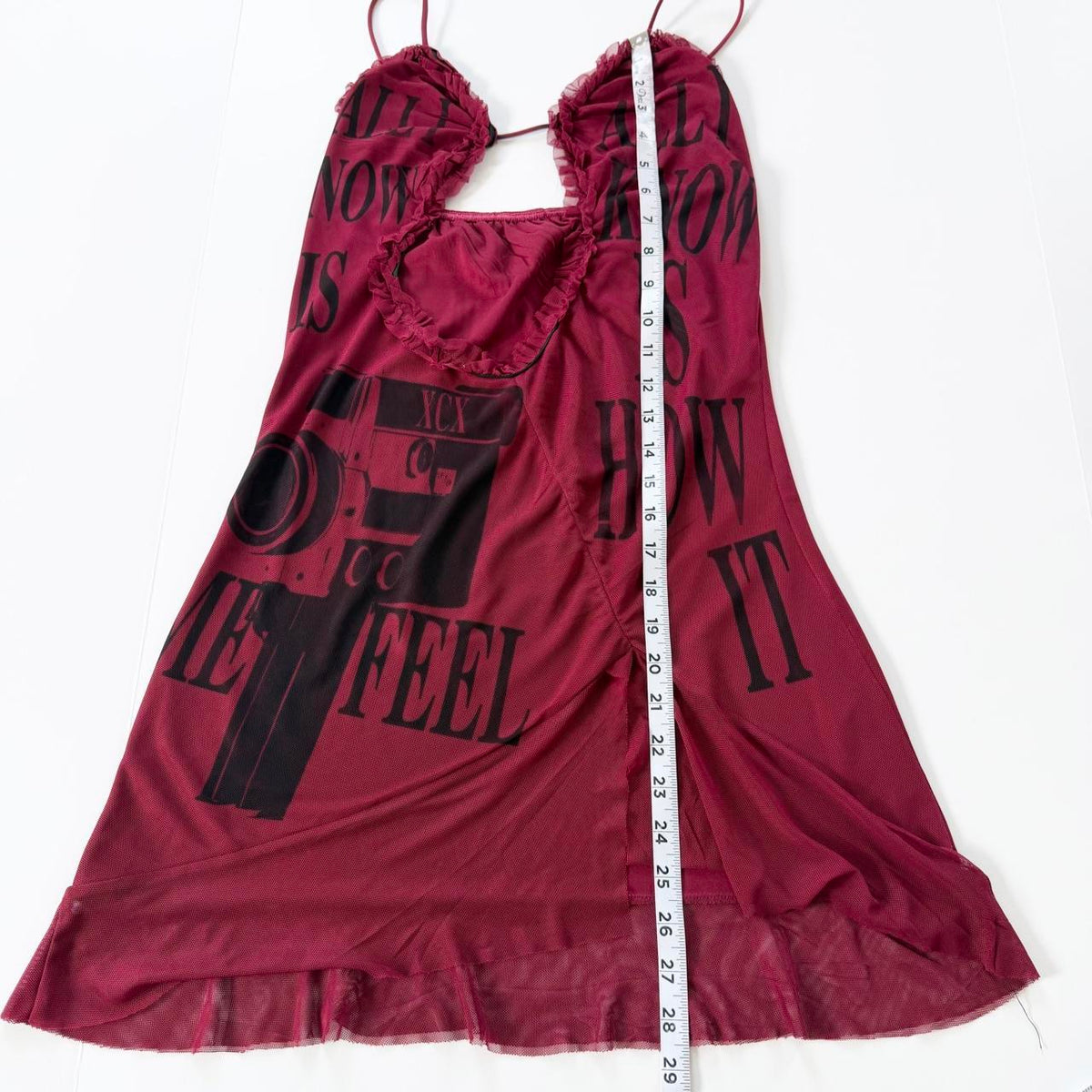 camera cutout mini dress (xs/s)
