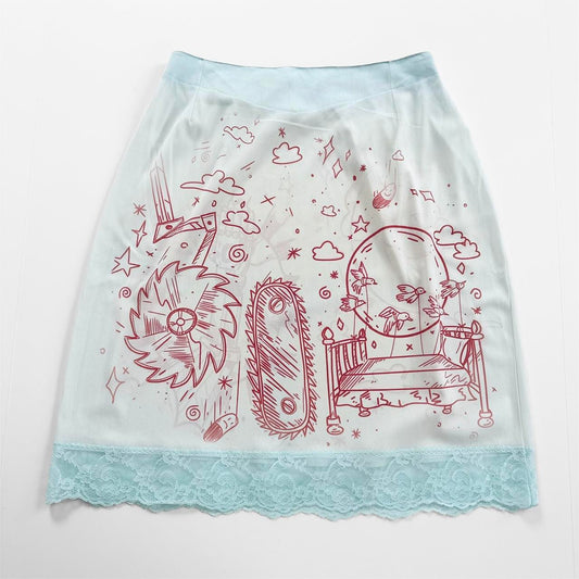 misadventures vintage slip skirt (xs/s)