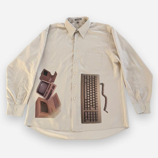 cyber core button up shirt (men’s xl)