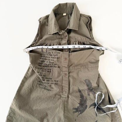 holy prayer grunge cotton romper (xs)