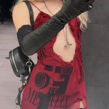 camera cutout mini dress (xs/s)