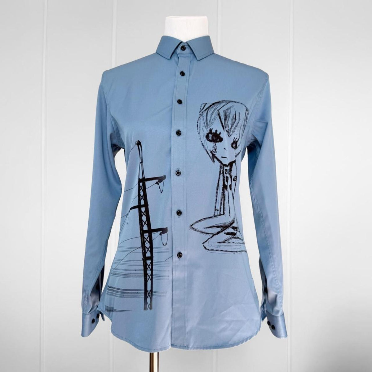 cyber core button up shirt (m/l)