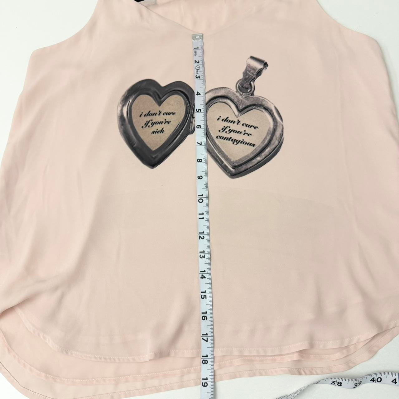 contagious locket velvet chiffon blouse (large)