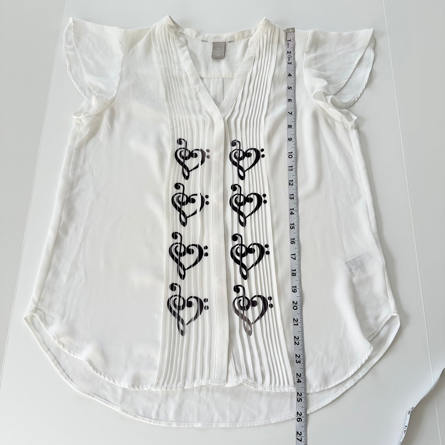 music clef heart blouse (m/l)