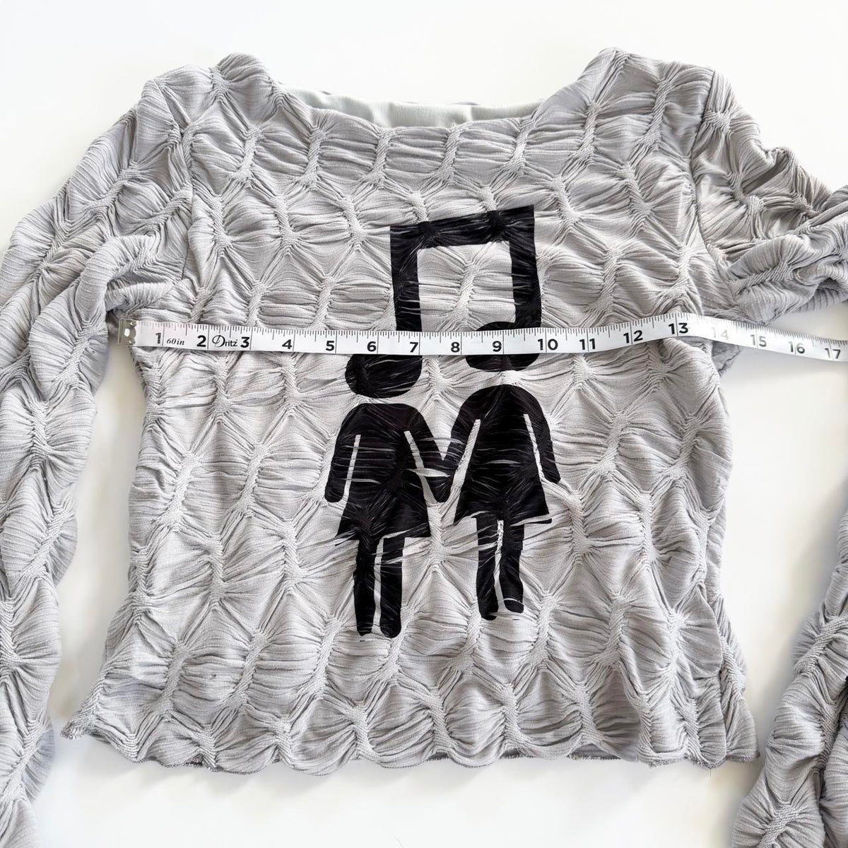 music love textured top (s)