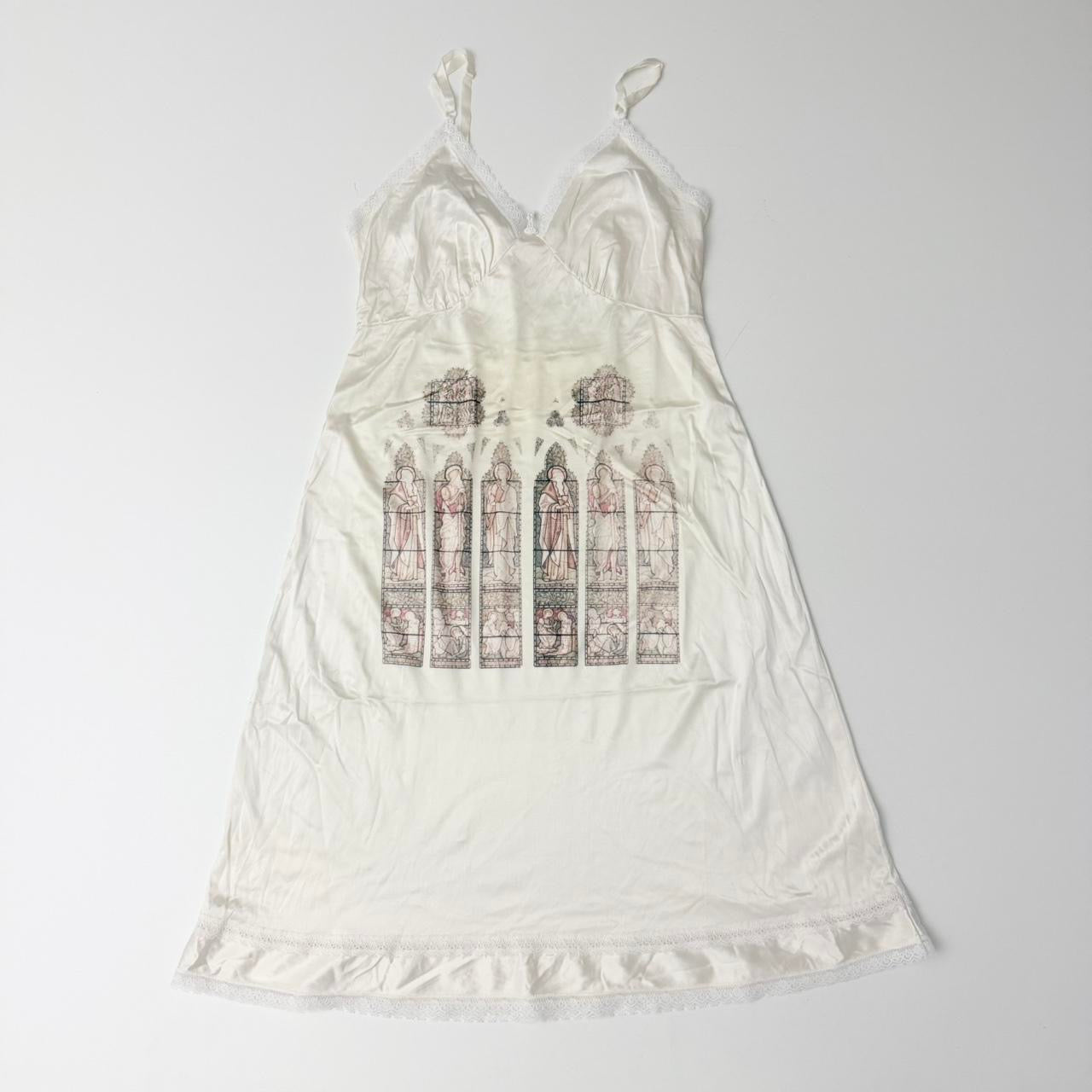 stained glass vintage slip dress (large)
