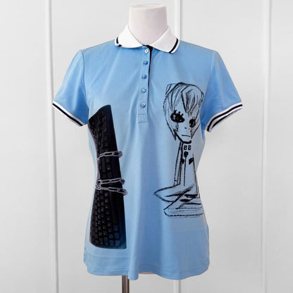 cyber core anime polo shirt (large)