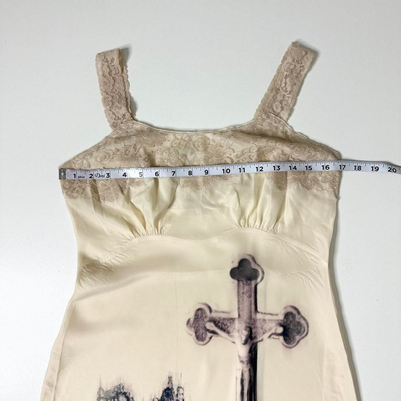 cathedral cross vintage slip dress (s)