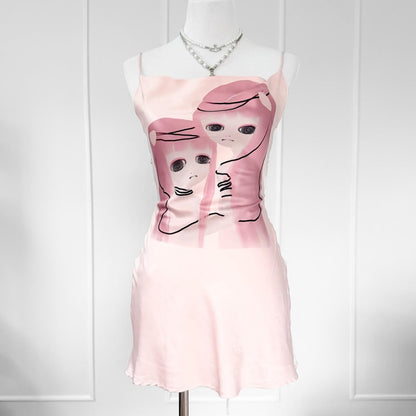 android twins backless mini dress (xs/s)