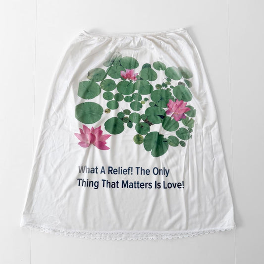 lily pads vintage slip skirt (large)