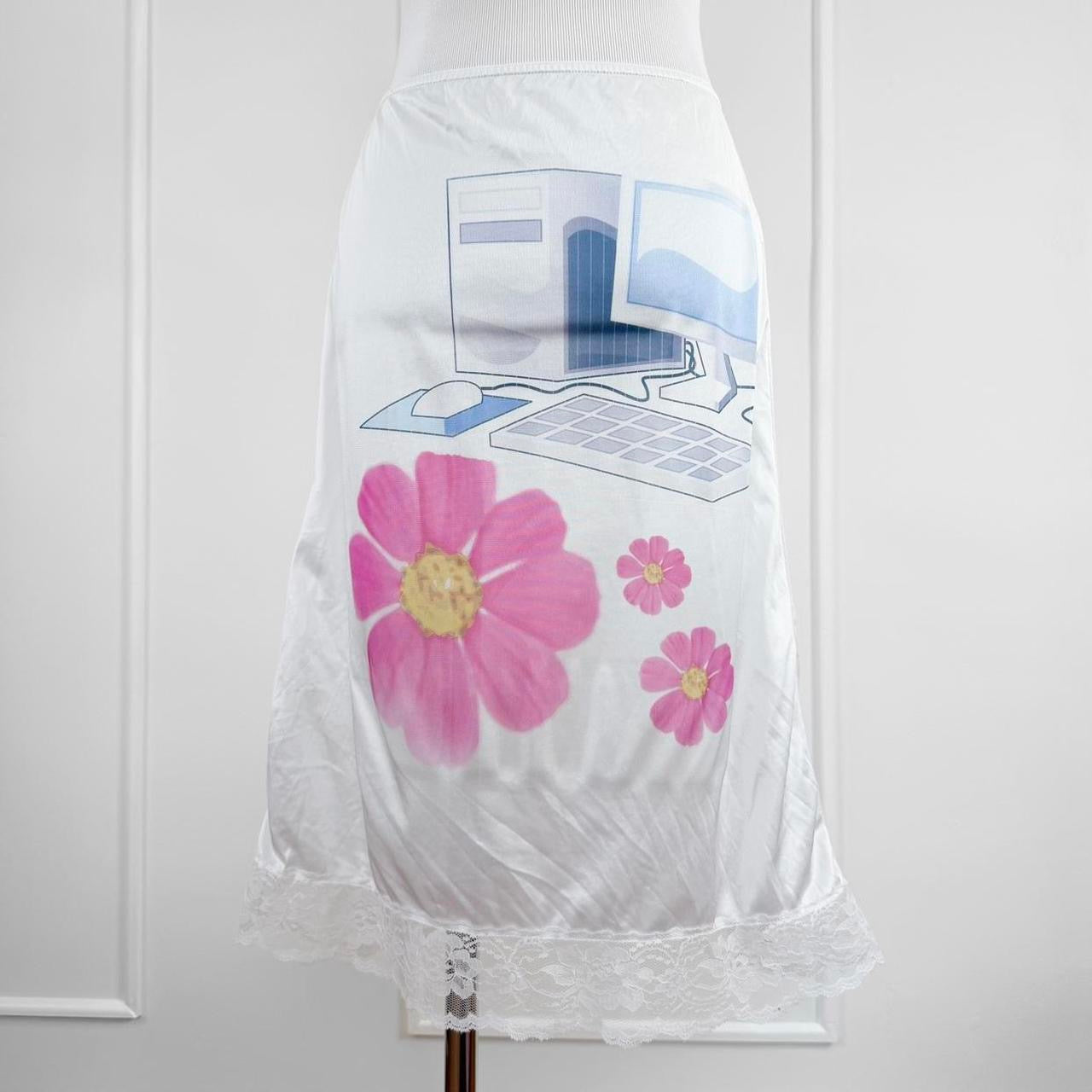 nostalgic clip art vintage slip skirt (m)