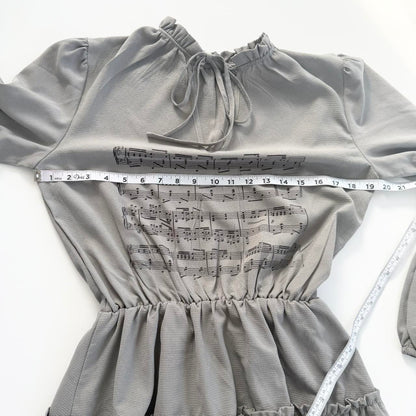 sheet music tiered dress (m)