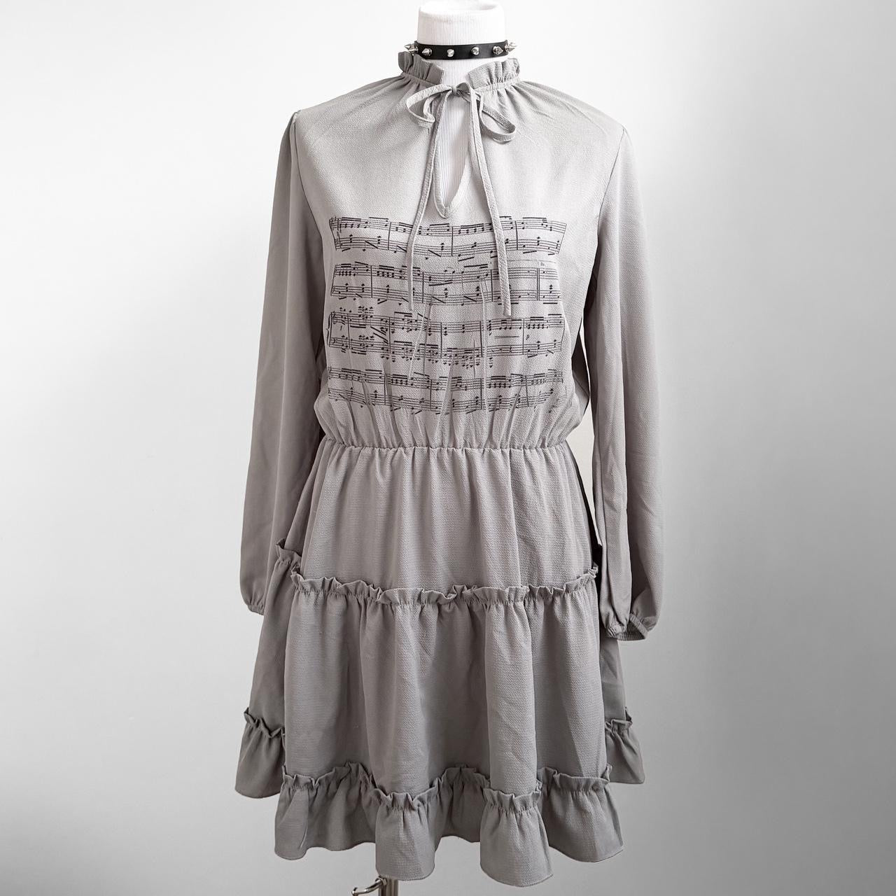 sheet music tiered dress (m)