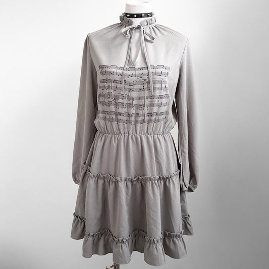sheet music tiered dress (m)