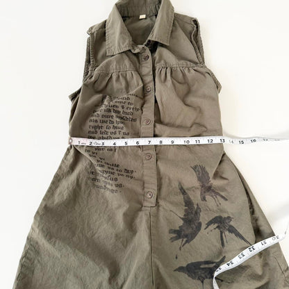 holy prayer grunge cotton romper (xs)