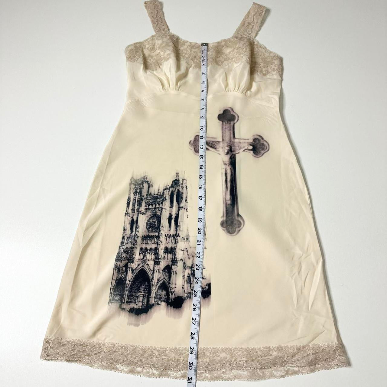cathedral cross vintage slip dress (s)