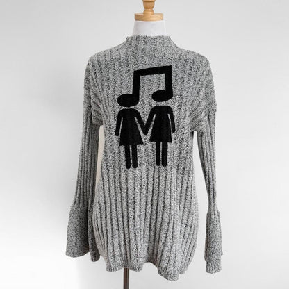 music love sweater dress (m)