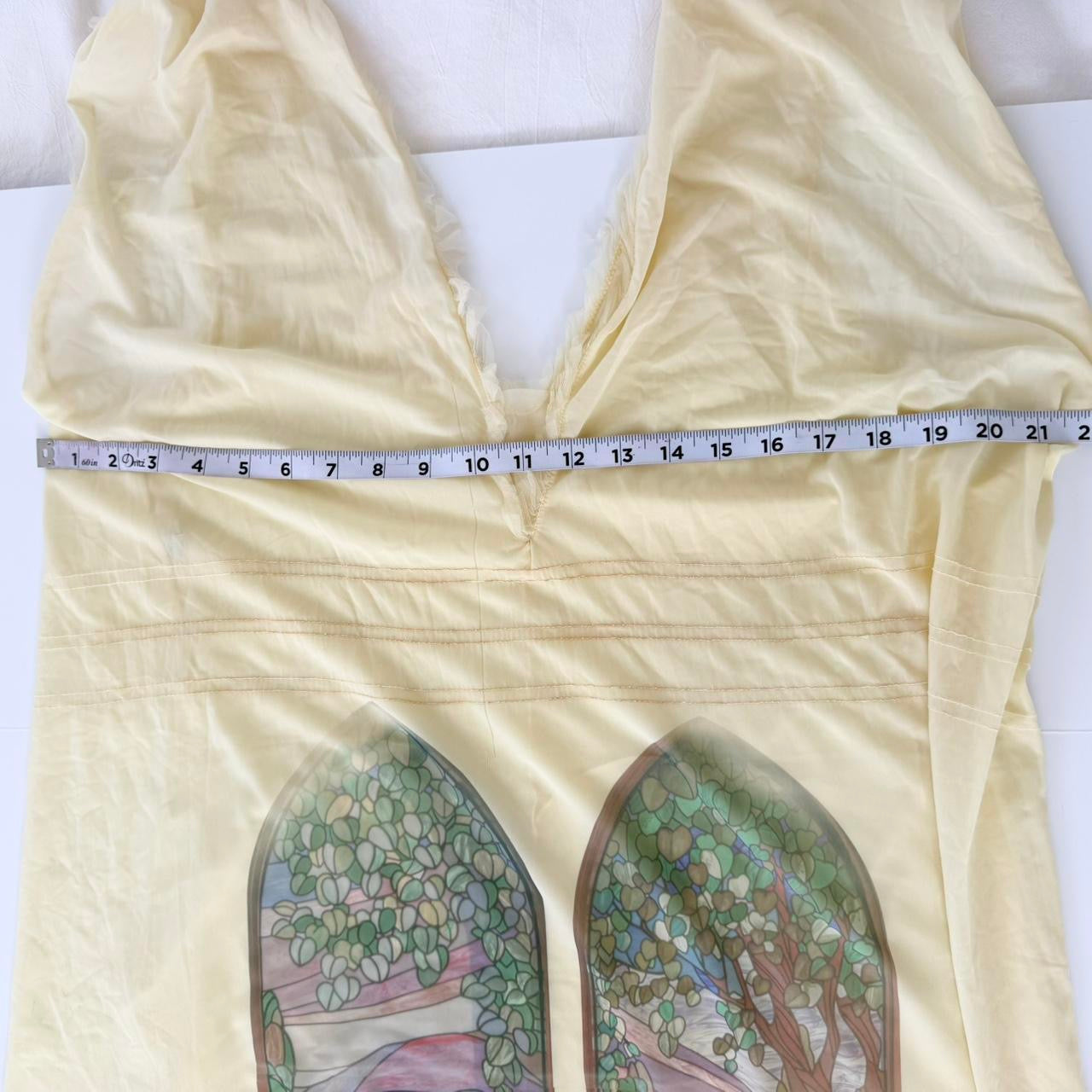 stained glass vintage chiffon maxi dress (xl)