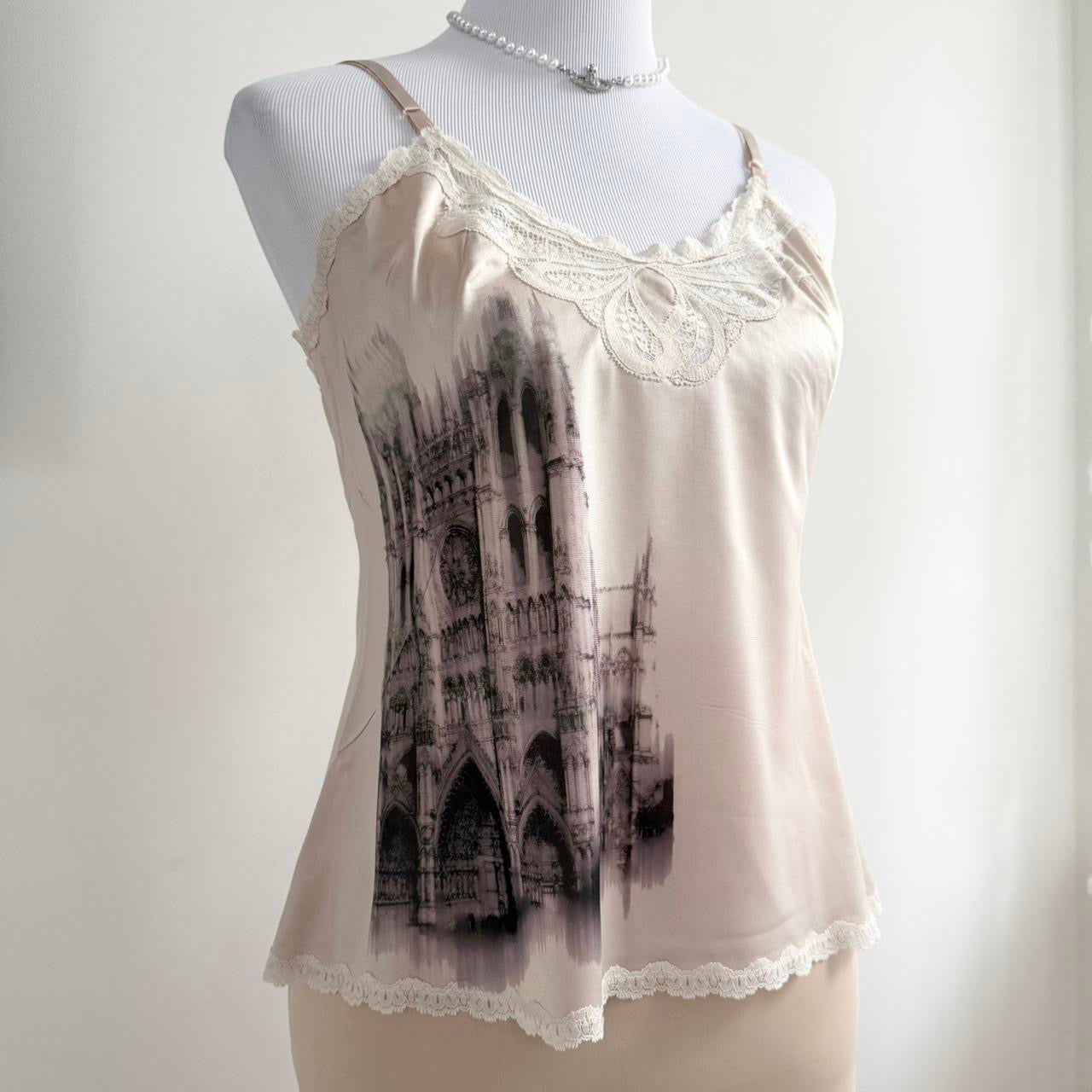 cathedral slip cami and skirt set (s)