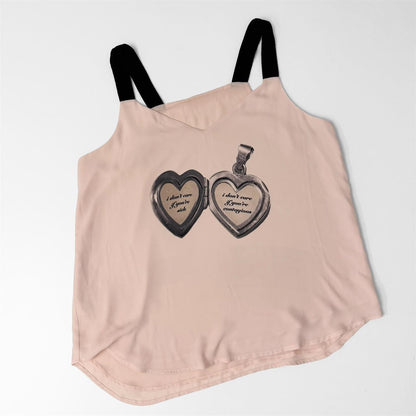 contagious locket velvet chiffon blouse (large)