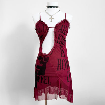 camera cutout mini dress (xs/s)