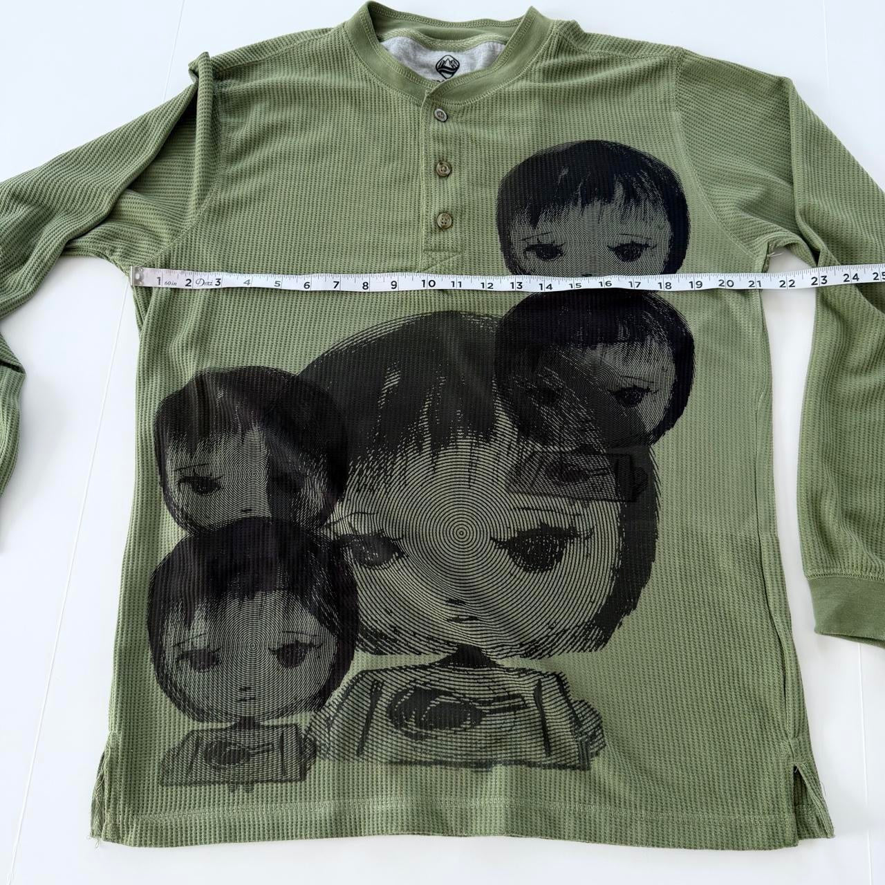 nervous girl men’s thermal shirt (m)