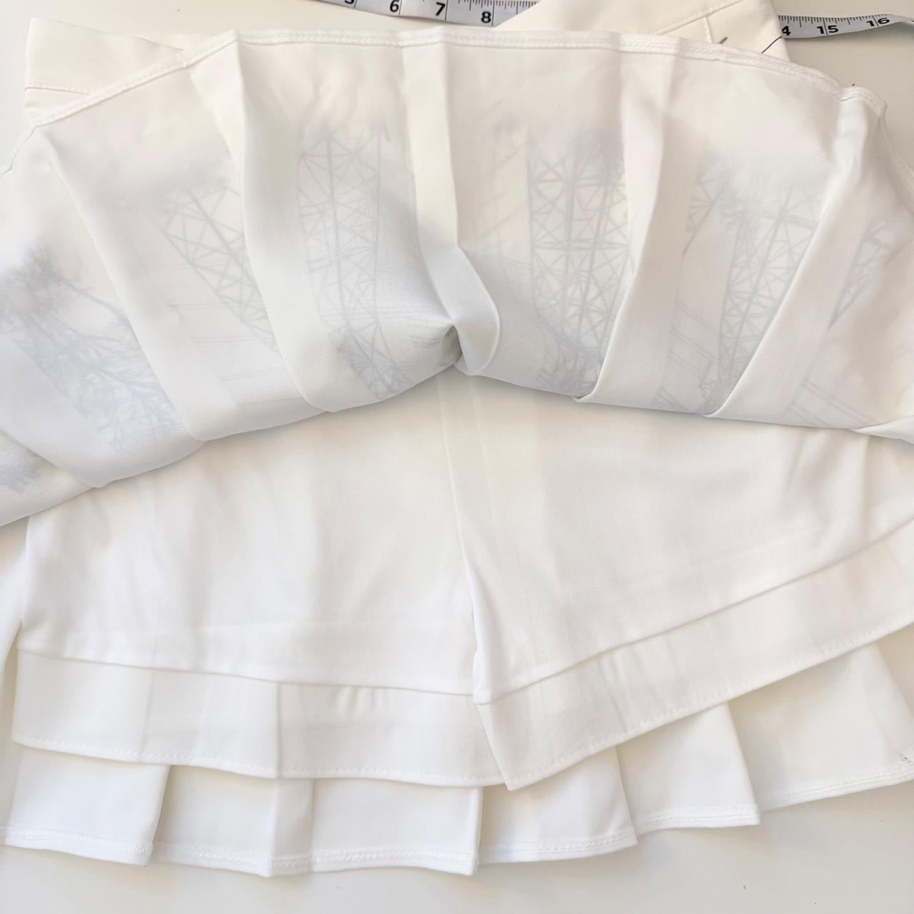 power lines pleated mini skirt (m/l)