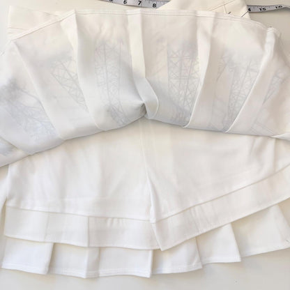 power lines pleated mini skirt (m/l)