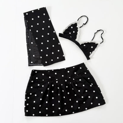 reworked polka dot 3 piece set
