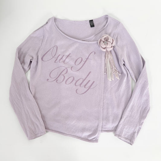 out of body mohair rose sweater (m/l)